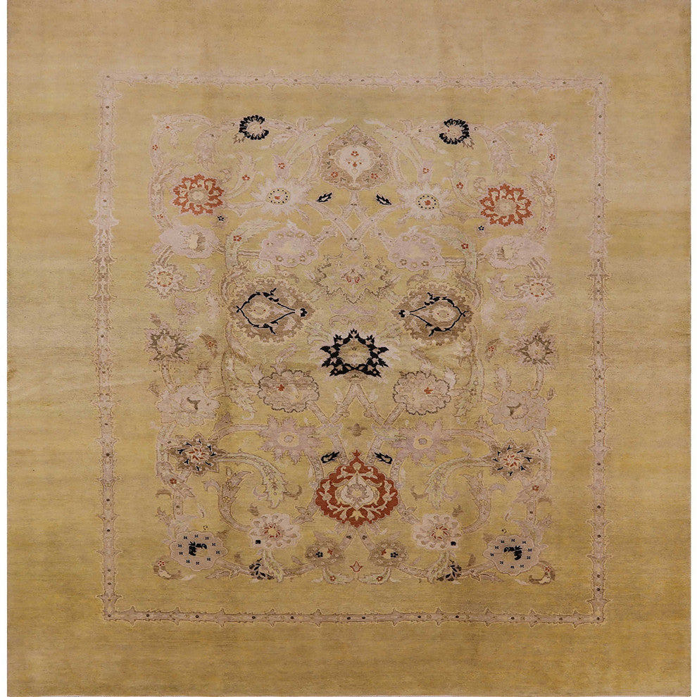Ahgly Company Indoor Square Mid-Century Modern Area Rugs, 4' Square