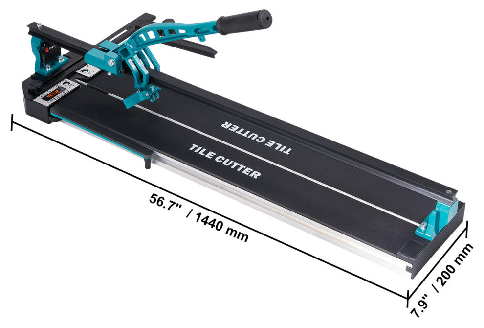 VEVOR 48" Manual Tile Cutter Cutting Machine with Infrared for Porcelain Ceramic, Single Rail