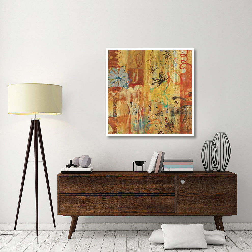 "Sunrise Garden I" Digital Paper Print by Joan Elan Davis, 42"x42"