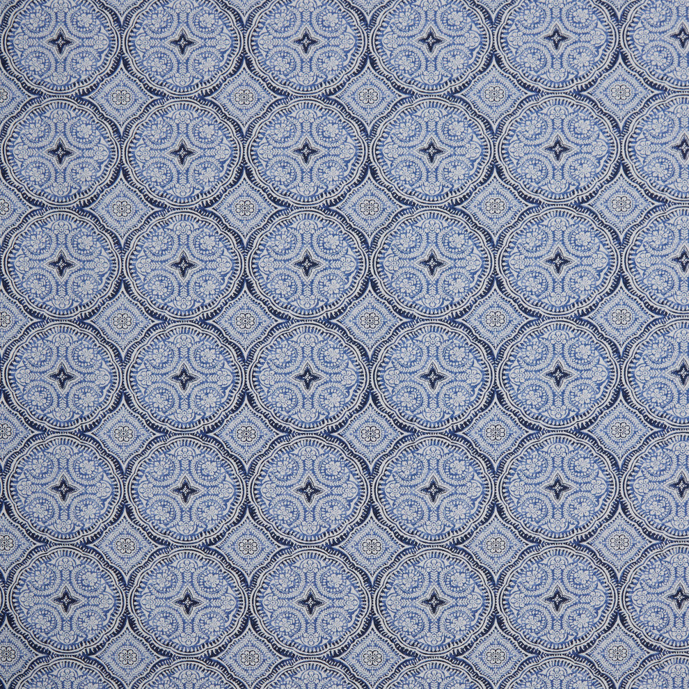 Blue Medallion Outdoor Deep Seating Pillow and Cushion Set, 23"x25