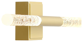 Integrated LED Satin Gold Vanity Light