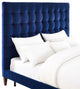 Eden Navy Velvet Bed, King