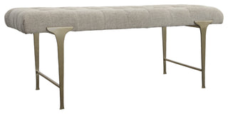 Uttermost Imperial Upholstered Gray bench