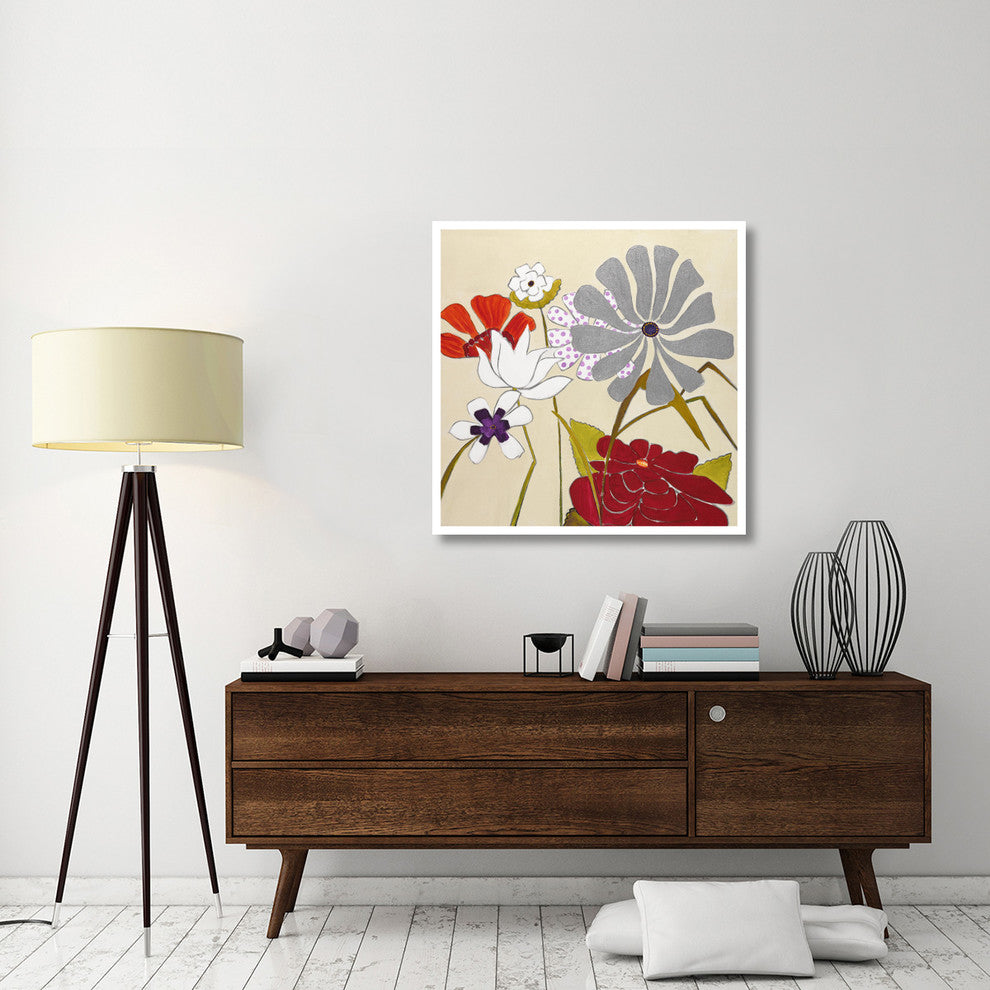 "Together Again" Digital Paper Print by Joan Elan Davis, 38"x38"