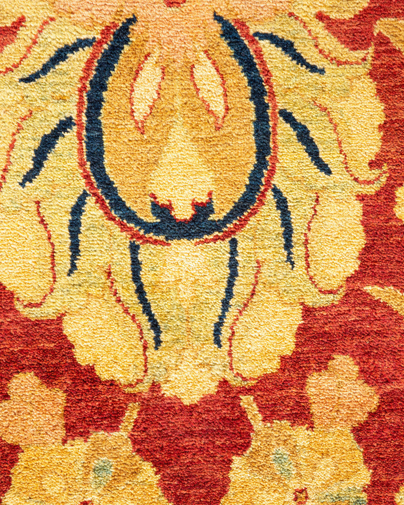 Thomas, One-of-a-Kind Hand-Knotted Area Rug, Orange, 8' 0"x10' 2"