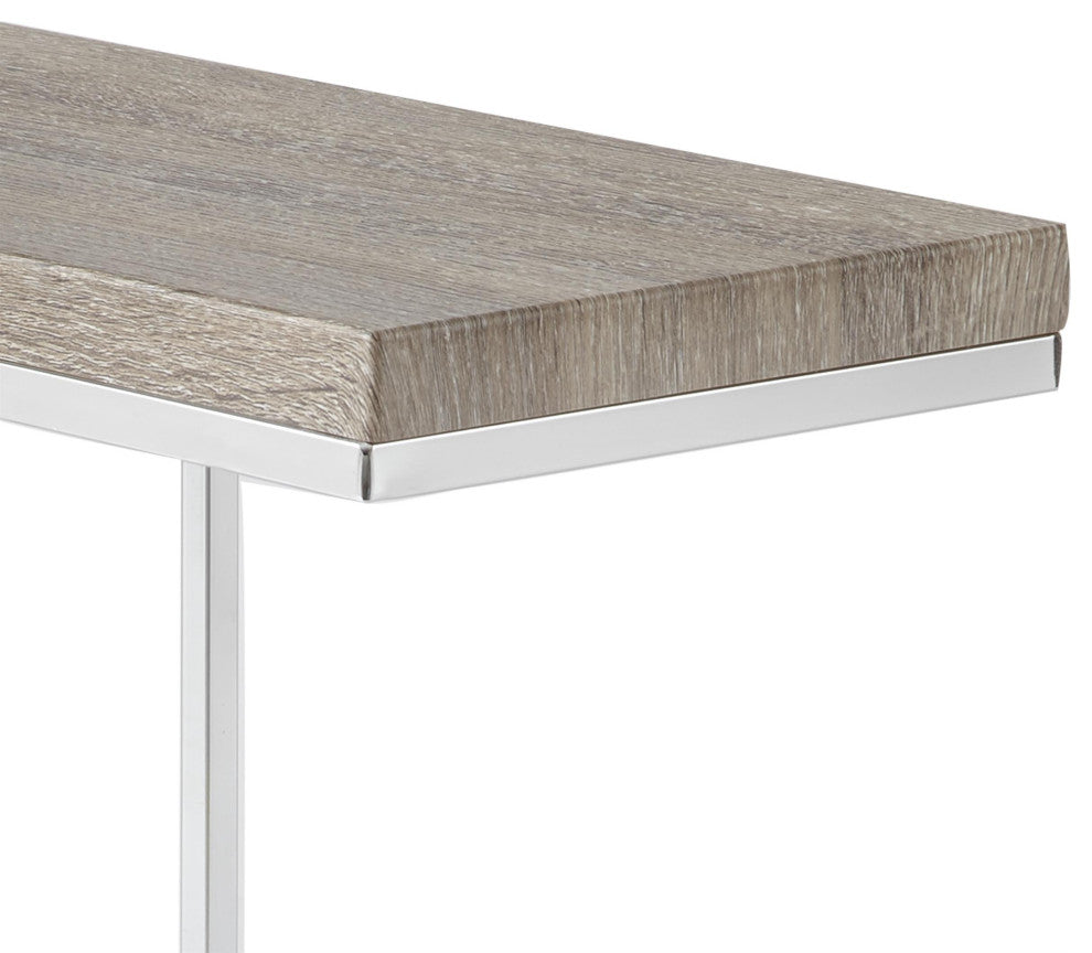 Steve Silver Lucia 10" Gray Chairside End Table