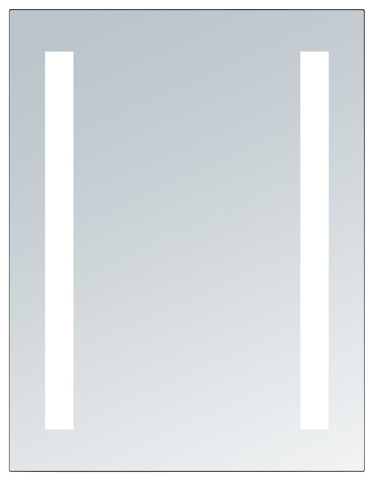 Electric LED Mirror with T5 Tube Vertical Lights, 20 X 26