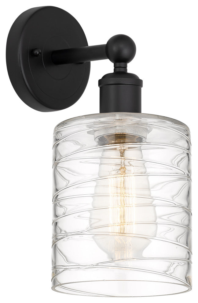 Innovations 616-1W-BK-G1113 1 Light 5" Sconce, Matte Black