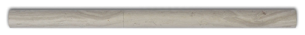 12"x.75" White Oak Marble Moulding, Pencil Moulding, Polished, Sample
