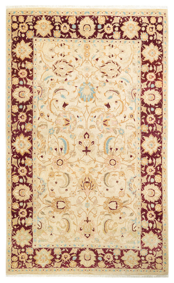 Mogul, One-of-a-Kind Hand-Knotted Area Rug Ivory, 4'7"x7'4"
