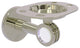 Clearview Tumbler and Toothbrush Holder with Dotted Accents, Polished Nickel