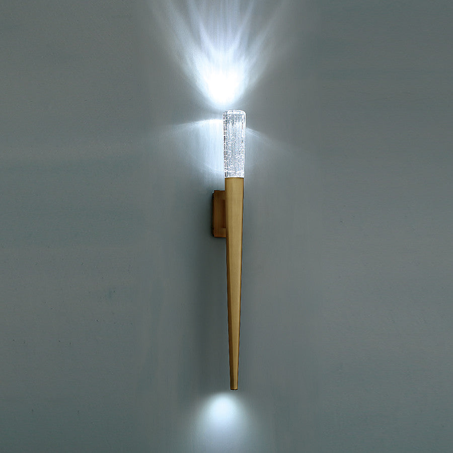 Scepter 30" LED Wall Sconce 3500K, Aged Brass