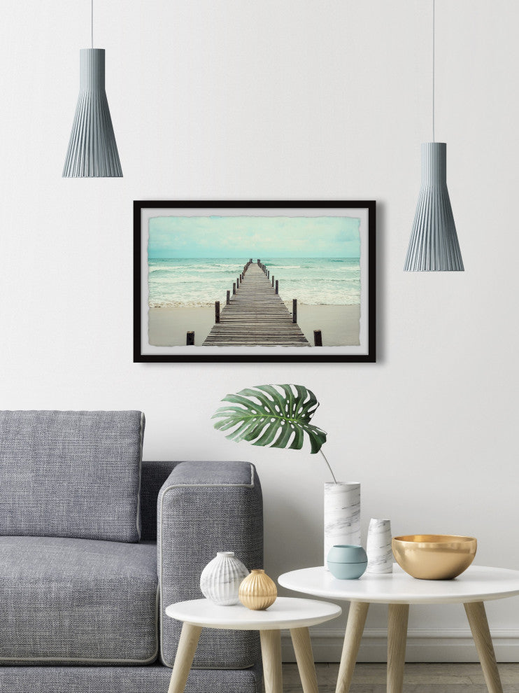"Wander Often" Framed Painting Print, 30x20