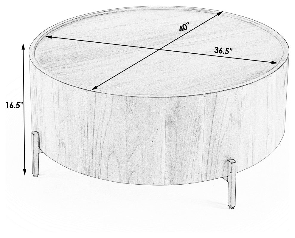 Butler Tori Round Coffee Table, Mindi
