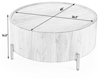 Butler Tori Round Coffee Table, Mindi