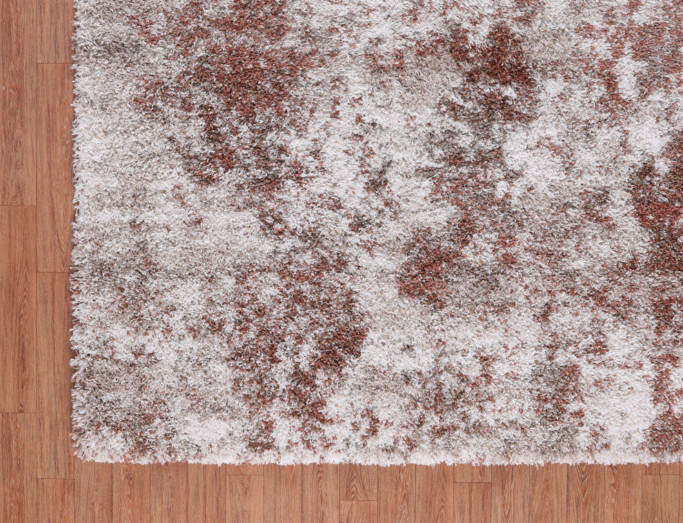 Noori Rug Shag Juno Rust/Ivory Runner