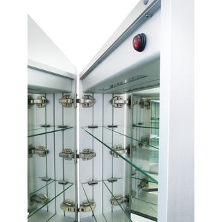 24" Rectangular Led Illuminated Mirrored Medicine Cabinet