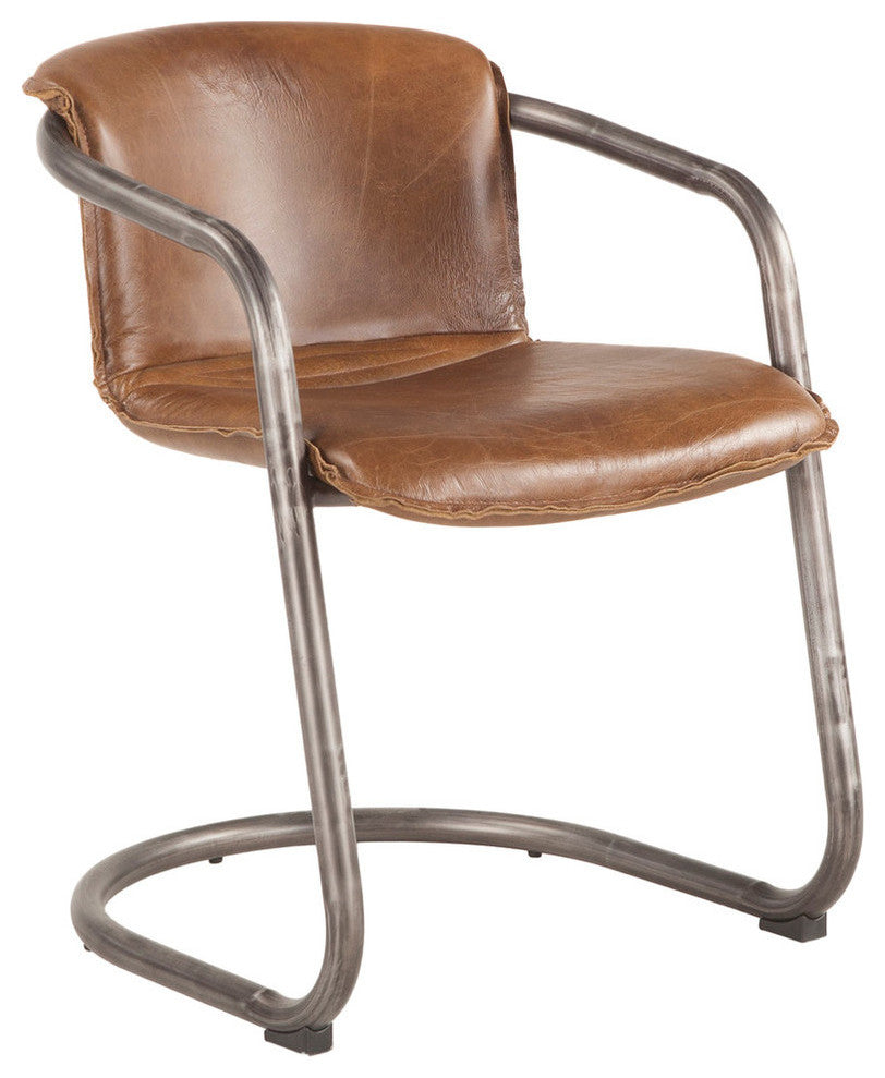 Chiavari Leather Chair, Brown