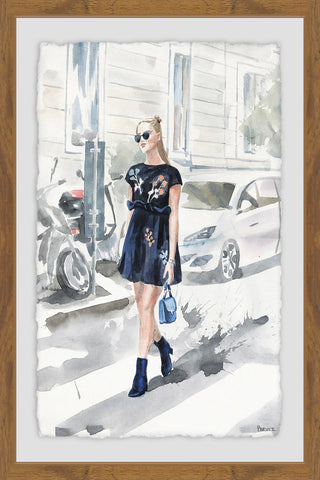 "All Blue" Framed Painting Print, 20"x30"