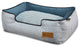 Lounge Bed Houndstooth, Blue and White, Medium
