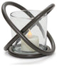 Votive Holder, Set of 2, 4"H Metal/Glass