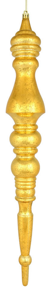 Vickerman N190937D 20" Honey Gold Mercury Finial, Pack of 2