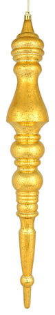 Vickerman N190937D 20" Honey Gold Mercury Finial, Pack of 2