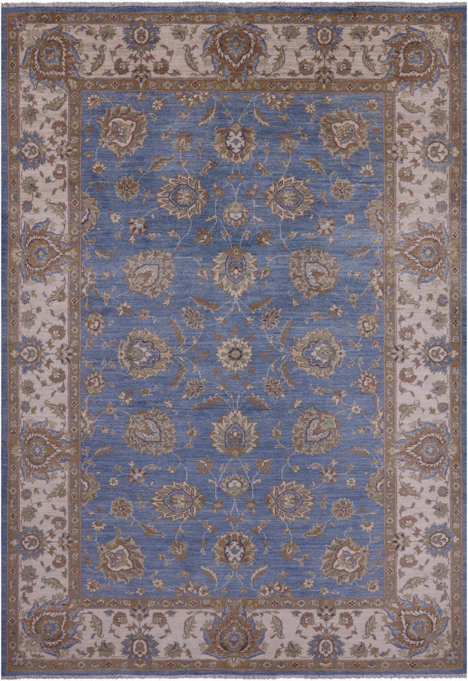 6' 5" X 9' 4" Turkish Oushak Handmade Wool Rug - Q12813