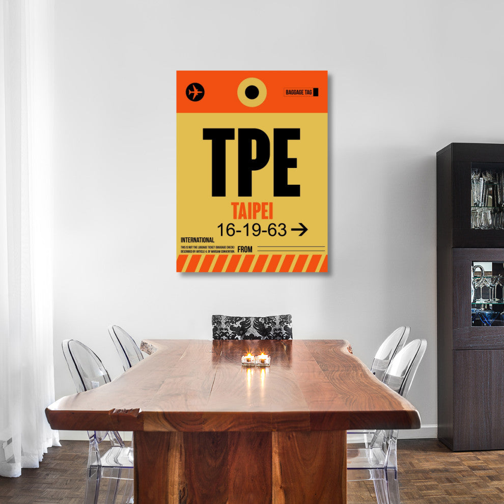 "TPE Taipei Luggage Tag 2" Fine Art Print