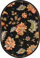 Safavieh Chelsea Hk306B Floral Rug, Black, 4'6" X 6'6"