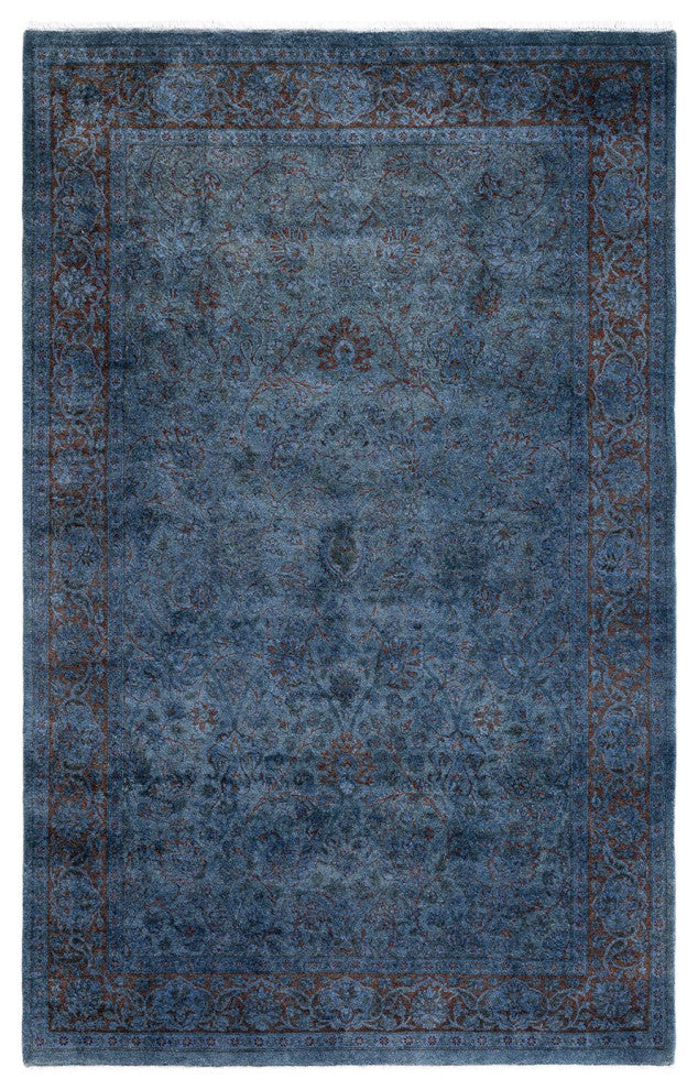 Overdyed, One-of-a-Kind Handmade Area Rug Gray, 4'1"x6'4"