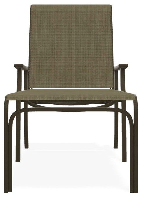St. Catherine Sling 4-Position Outdoor Chaise Lounge, Elevation Stone/Beachwood