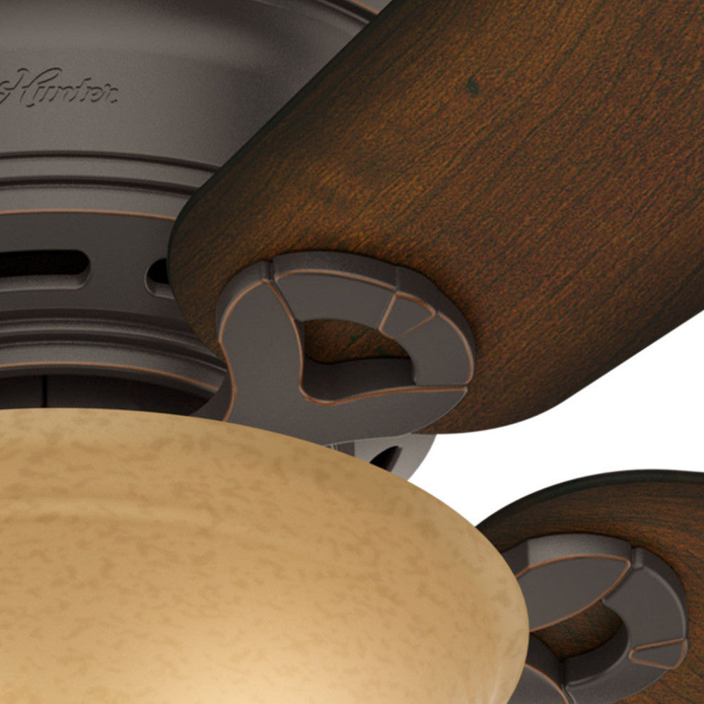 Hunter Fan Company 42" Conroy Onyx Bengal Ceiling Fan With Light