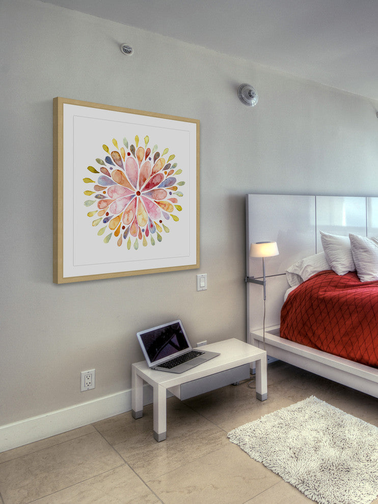 "Floral Explosion" Framed Art Print