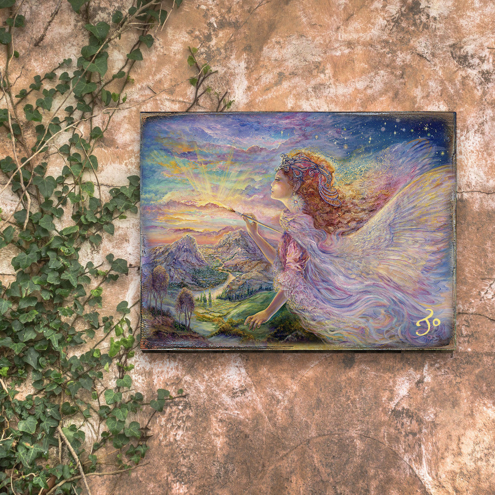 Aurora Wall and Table Top Wooden Decor, 48x36