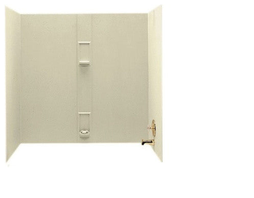 Swan 30x60x60 Solid Surface Bathtub Wall Kit, Ice