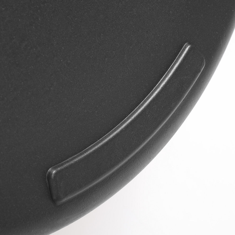 WestinTrends Fillable Round Plastic Market Umbrella Pole Holder Stand Base, Black