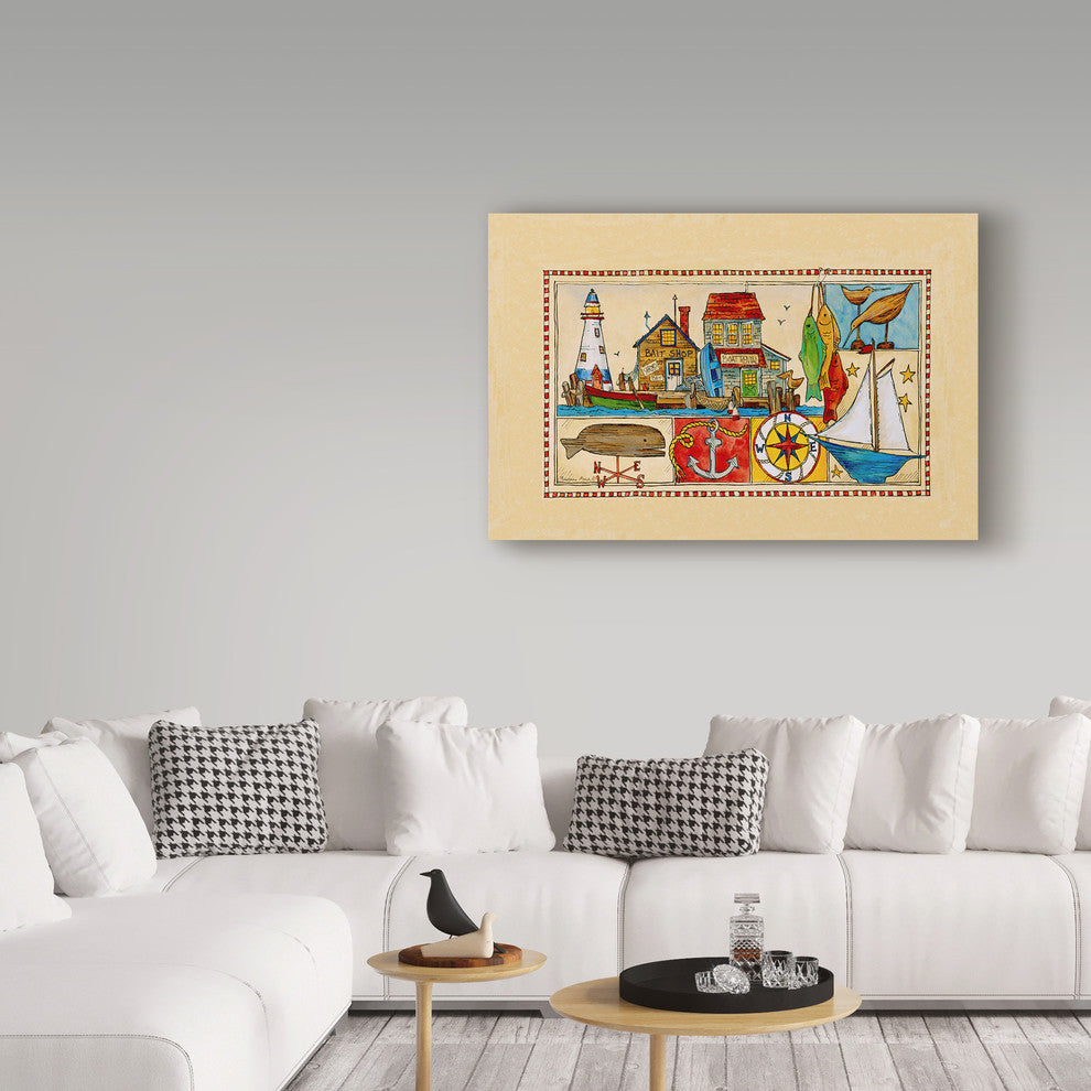 Barbara Mock '' By The Sea'' Canvas Art