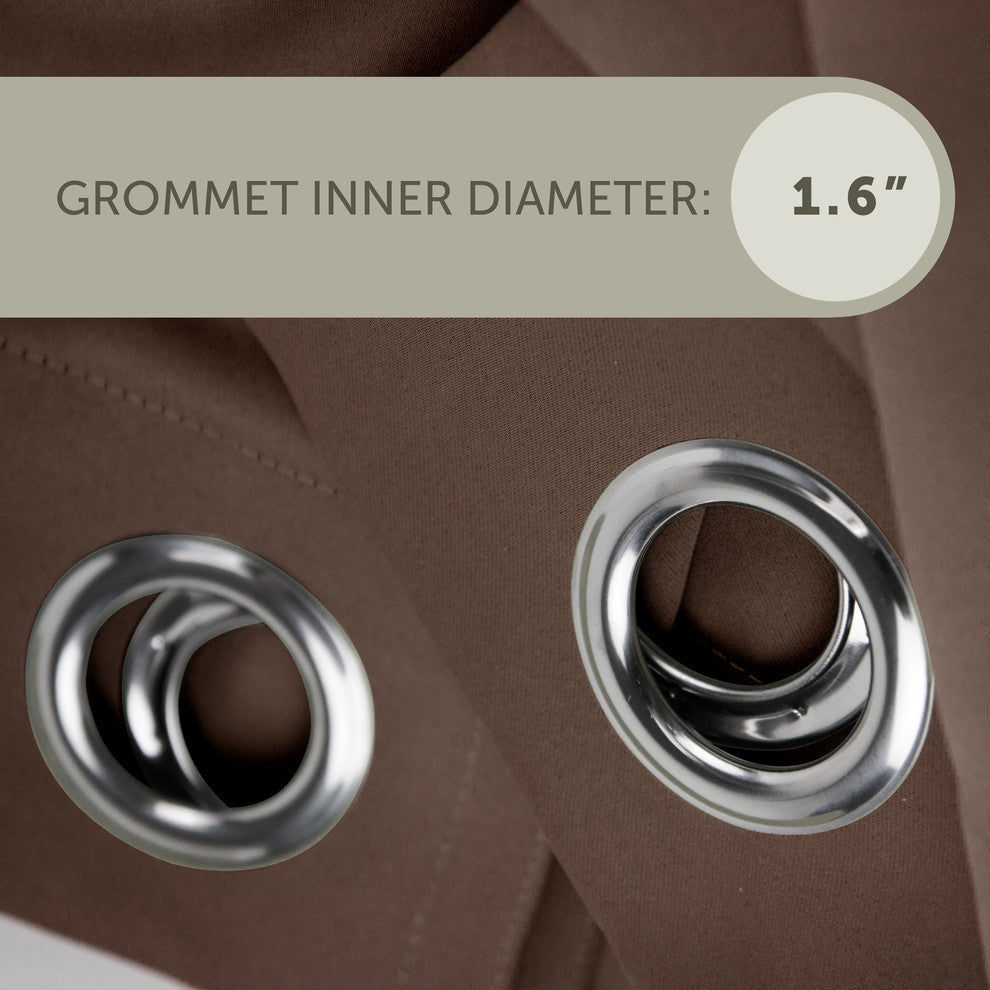 Heavy Duty Drapery Single Panel, Taupe, 120"x96"