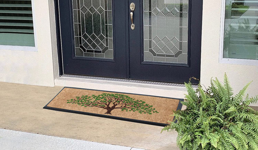 A1HC Natural Coir and Rubber Door Mat 18"x48"