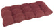 42"x19" U-Shaped Micro Suede Polyester Tufted Settee/Bench Cushion, Red Wine