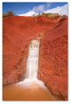 Pierre Leclerc ''Red Dirt Waterfall'' Canvas Art, 24x16