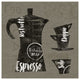 "Linen Coffee I" Digital Paper Print by Sue Schlabach, 32"x32"