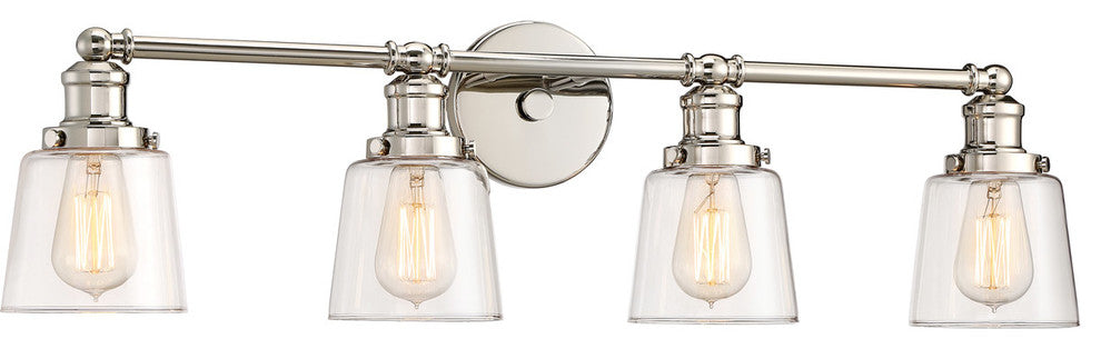 Quoizel UNI8604PK Four Light Bath Fixture Union Polished Nickel