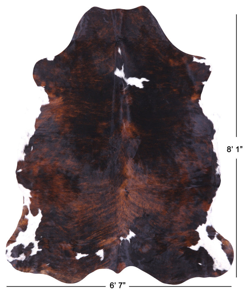 Natural Cowhide Rug 8' 1" X 6' 7" C1767