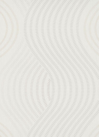 Geometric Modern Textured Wallpaper, Figures, Small Dots, White Gold, 1 Roll