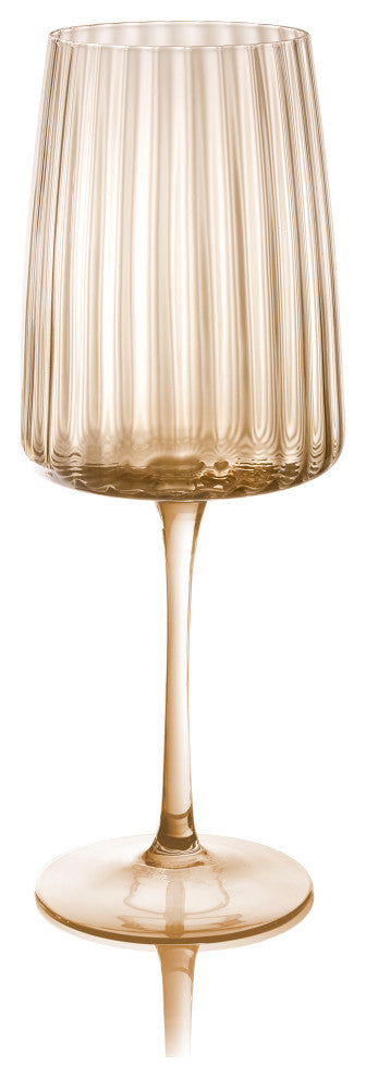 Modern Amber All Purpose 17 oz. Wine Glasses, Set/4