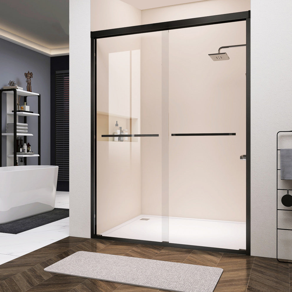 Double Sliding Framed Shower Door, 72"76"
