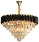 Verano 32" Crystal Chandelier, Black