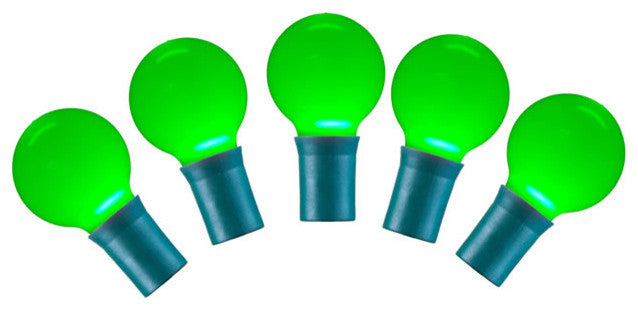 Vickerman X8Gcg34 25 Green G30 Led Light Green Wire, 16' Christmas Light Strand